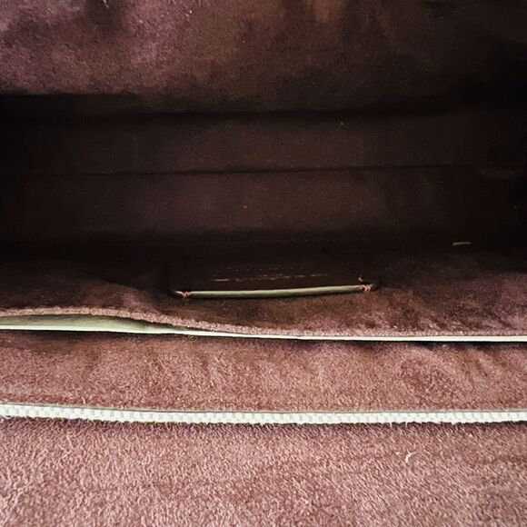 COACH Natural Sunbeam Multi Leather Canvas Mix Jade Shoulder Bag - Picture 8 of 11